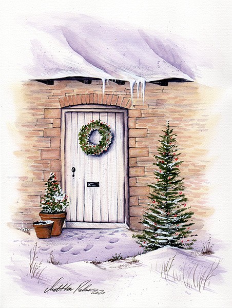 A Festive doorway